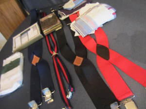 lot 112 image: Suspenders, Hankies