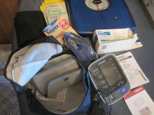 lot 149 image: BP Monitor, Scale, Bandage Rolls