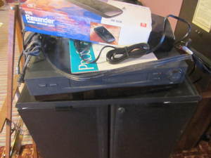 lot 210 image: VCR, Rewinder, Cabinet