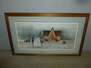 lot 29 image: P. Buckley Moss Print
