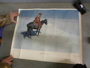 lot 43 image: Vintage Frederick Remington Print