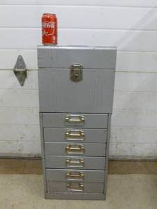 lot 120 image: Vintage File Cabinet