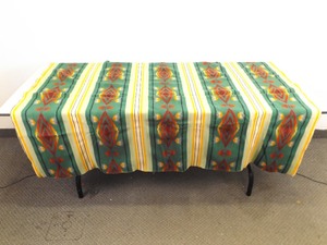 lot 8 image: Vintage Hand Woven 100% Wool Blanket