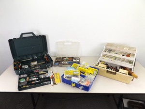 lot 33 image: 3 Fishing Boxes FULL of Tackle and Accessories Focused on Larger Game