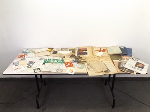 lot 31 image: Large Lot of Vintage Paper, Scrapbook, News Papers, Year Books, etc.