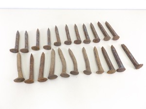 lot 36 image: Lot of 22 Antique 6 Railroad Spikes