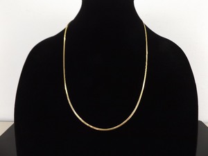 lot 58 image: 14k Yellow Gold Snake Link Necklace