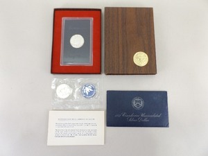 lot 66 image: 1971 and 1972 Eisenhower Silver Dollars in Original US Mint Packaging