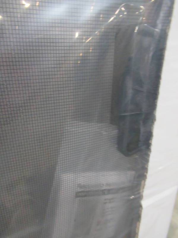 lot 185 image: Unique Home Designs 48 in. x 80 in. Standard White Metal Sliding Patio Screen Door, 750085