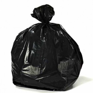 lot 82 image: Renown 40 Gal. - 45 Gal. 40 in. x 46 in. 1.5 mil Low-Density Trash Bags in Black (10Roll 10 RollsCase 100 Bags-Case) ren64516-GL