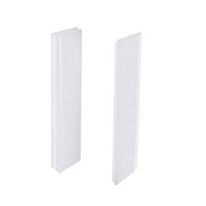 lot 253 image: Aquatic Composite 5 in. x 27 in. x 74 in. 2-Piece Direct-to-Stud Shower Side Walls in White, SHSW27-AW - In nice condition
