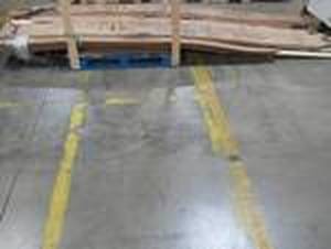 lot 306 image: Pallet of Georgia-Pacific Double Lap Siding and Corner Posts In Cream. Approximately 12 Pieces..