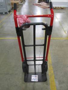 lot 339 image: Milwaukee 800-lb Capacity Red Steel Convertible Hand Truck 79480