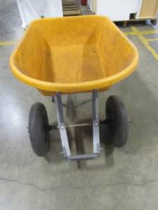 lot 340 image: True Temper 6 cu. ft. Poly Wheelbarrow with Dual Wheels RP6DW8
