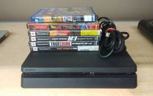lot 4 image: Sony Play Station 4 With 1-Game, Power & AV Cords & Other Assorted Play Station Games