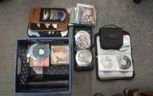 lot 6 image: Large Lot Of DVDs, CDs & Computer Misc.