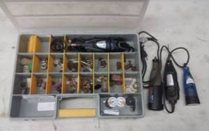 lot 26 image: Dremel Tools & Assortment Of Dremel Bits