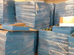 Lot of (4 Pallets) Warehouse Sorting Boxes
