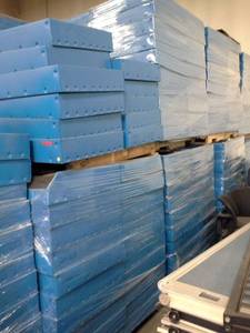 Lot of (4 Pallets) Warehouse Sorting Boxes
