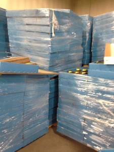 Lot of (4 Pallets) Warehouse Sorting Boxes