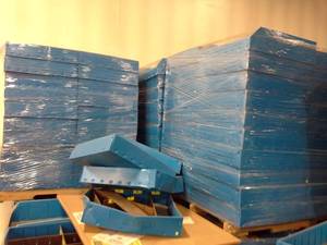 Lot of (4 Pallets) Warehouse Sorting Boxes
