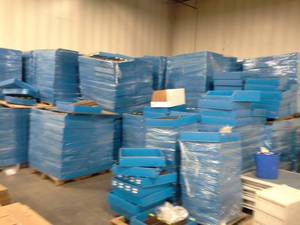 Lot of (10 Pallets) Warehouse Sorting Boxes
