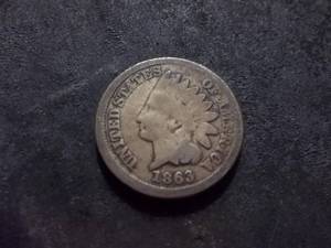 lot 66 image: 1863 Indian Head Cent