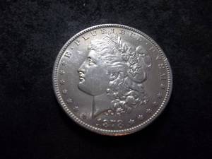 lot 1 image: 1878 S Morgan Silver Dollar