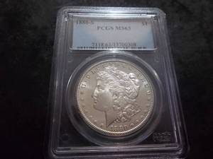 lot 7 image: 1880 S Morgan Silver Dollar