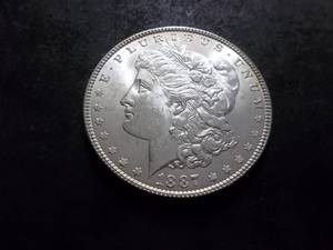 lot 16 image: 1887 Morgan Silver Dollar