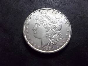 lot 17 image: 1889 Morgan Silver Dollar