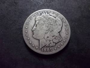 lot 38 image: 1901 S Morgan Silver Dollar