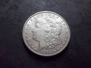 lot 41 image: 1904 Morgan Silver Dollar