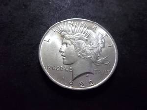 lot 46 image: 1922  Silver Peace Dollar