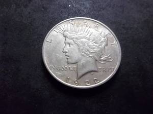 lot 47 image: 1922 D  Silver Peace Dollar