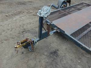 1990 National 5 x 8 Tilt Trailer With Winch
