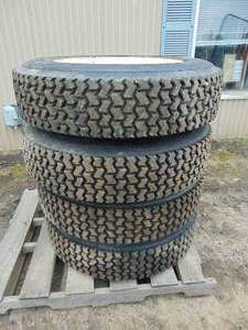 (4) 22.5 Cooper Skidloader Snow Tires
