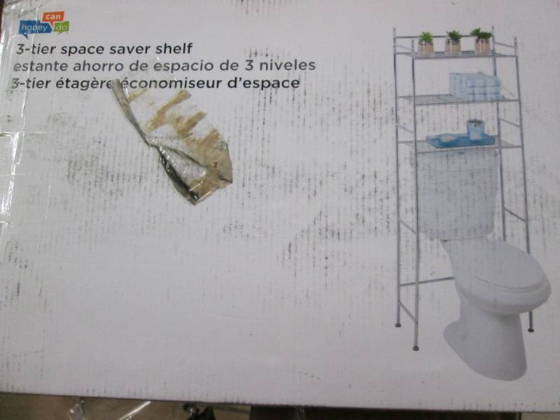 lot 88 image: Honey Can Do -Over the Toilet 3 Tie...