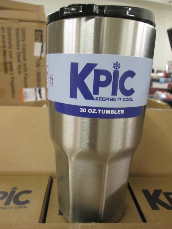 lot 410 image: Kpic 30oz. Case of Tumblers (6pk)...