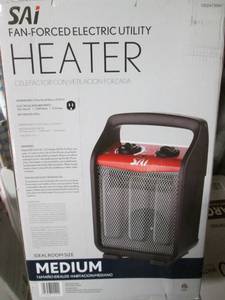 lot 11 image: SAI Fan Forced Heater (Medium) 1500W Open Box Untested Pallet