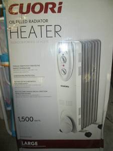 lot 12 image: CUORI Oil Filled Radiator Heater (Large) 1500W Open Box Untested Pallet