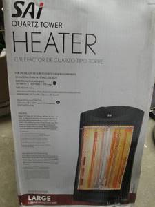 lot 16 image: SAI Quartz Tower Heater (Large) Open Box Untested Pallet