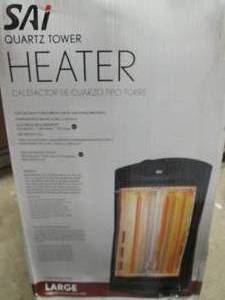 lot 17 image: SAI Quartz Tower Heater (Large) Open Box Untested Pallet