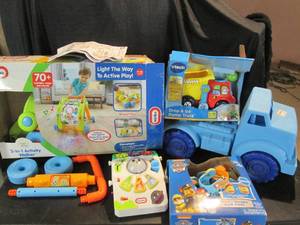lot 52 image: Open Boxes- 3 in 1 Activity Walker, Paw Patrol Skate Combo, Drop & Go Dump Truck, Big Toy Truck 10
