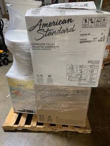 lot 9 image: (LARGE Lot of 6) American Standard Toilets champion4 max, white, cadet3 flowise