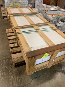 lot 13 image: Home Decorators Collection 73 in. W x 22 in. D Engineered Marble Single Trough Sink Vanity Top in Winter White