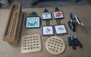lot 42 image: Basket Collection Of Trivets