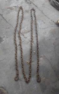 lot 55 image: 38 Chain With Hooks (Approx. 20)