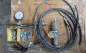 lot 102 image: Air Compressor Fittings & Hose