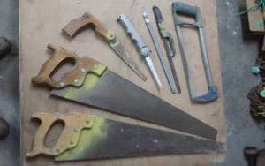 lot 103 image: Lot Of Assorted Hand Saws